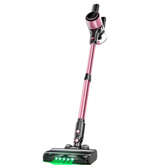 Aspirateur balais sans fil rose 40'000 pa 500W-Kleeva