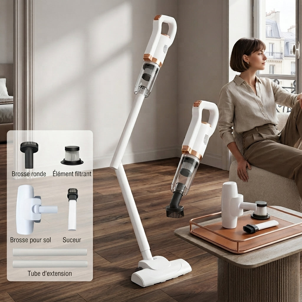 Aspirateur balais sans fil forte aspiration -Kleeva