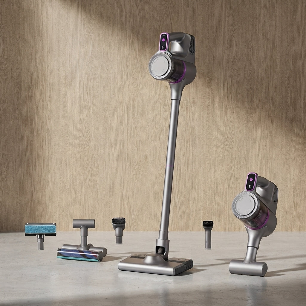 Aspirateur balais sans fil aspiration humide et sèche de 15000Pa-Kleeva