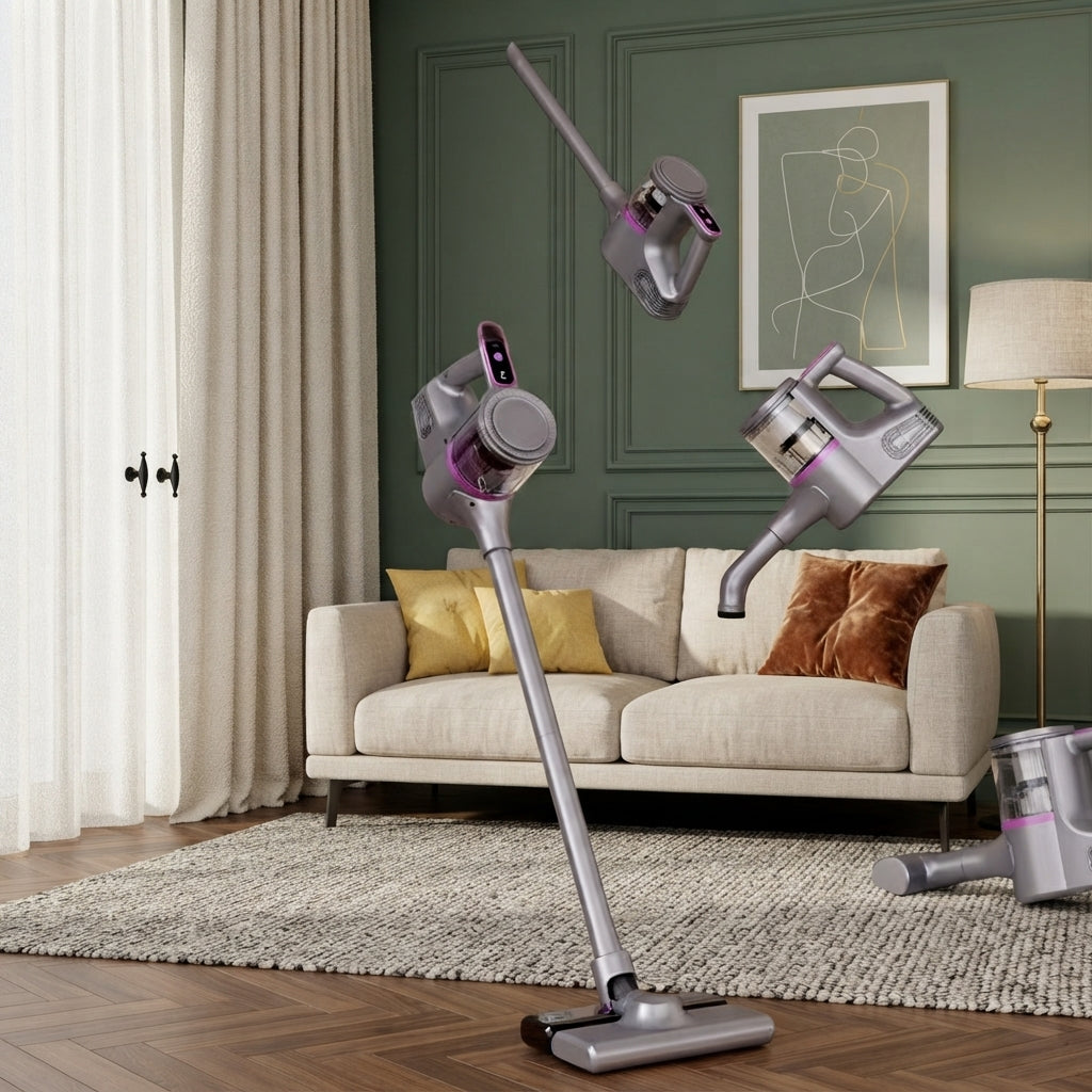 Aspirateur balais sans fil aspiration humide et sèche de 15000Pa-Kleeva