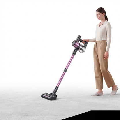 Aspirateur balais sans fil rose 40'000 pa 500W-Kleeva