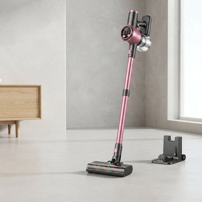 Aspirateur balais sans fil rose 40'000 pa 500W-Kleeva