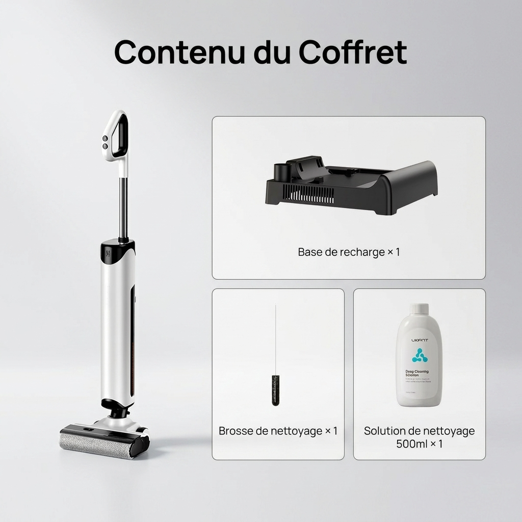 Aspirateur balais sans fil pour eau et poussière-Kleeva