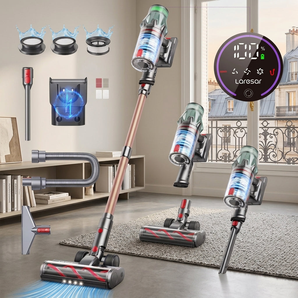 Aspirateur balais sans fil autonomie de 70 minutes-Kleeva