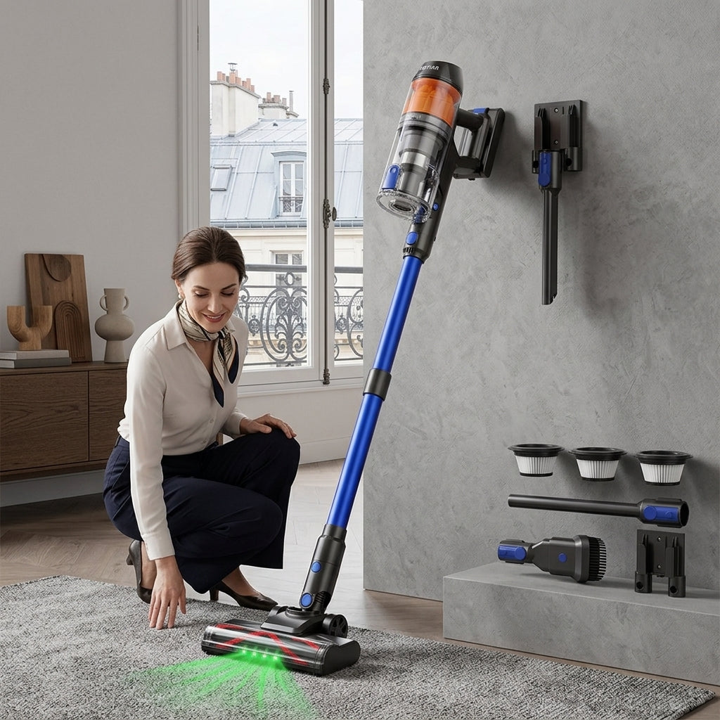 Aspirateur balais sans fil affichage LED-Kleeva