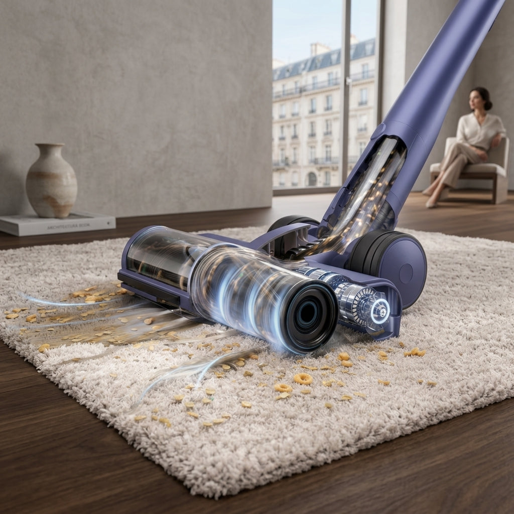 Aspirateur balai sans fil 75000PA Puissance-Kleeva