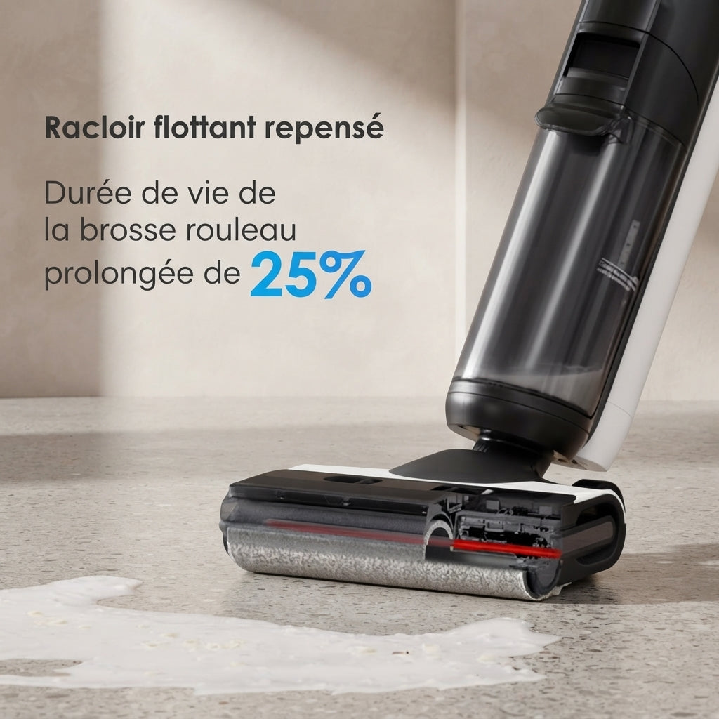 Aspirateur balais sans fil double bord, anti‑emmêlement-Kleeva